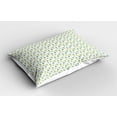 thumbnail image 2 of Ambesonne Christmas Pillow Sham 2 Pack, Trees and Presents, 26"x20", Sky Blue Yellow Green, 2 of 3