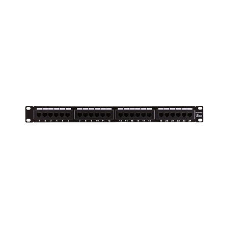UPC: 0844660072539 | Monoprice Cat6 Patch Panel 110 Type 24 Port (568A/B Compatible) – 24 x RJ-45 – 24 Port(s) – 24 x RJ-45 – 24 x RJ-11 – 19  Wide – Rack-mountable