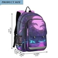 thumbnail image 2 of FORMRS Unisex School Backpack 17" Student Travel Bag with Laptop Compartment, Pink Neon Road, 2 of 7