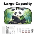 thumbnail image 3 of Panda Cord Organizer Travel Bag with Waterproof Oxford Fabric, Cable Storage Organizer Case for Electronic Devices, Small Parts Storage Box - 5.9x9.44x3.14 in, 3 of 6