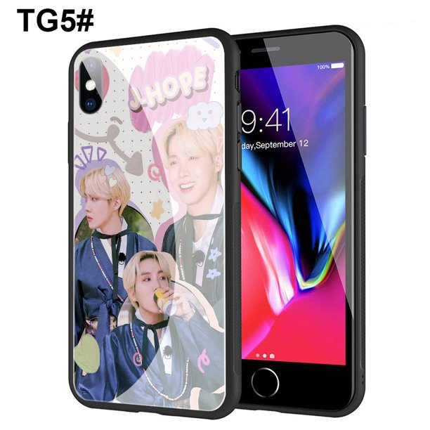 Funda De Vidrio Templado Suave Para iPhone 12 11 Pro Max Mini 12pro 12mini 11pro SX27 BTS K POP Cover