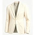 thumbnail image 5 of Jerdar Men's Linen Blazer Jacket Lapel Collar Two Button Single Breasted Solid Color Slim Fit Long Sleeve Spring Summer Casual Business Wedding Lightweight Breathable Sport Coat Top, 5 of 7