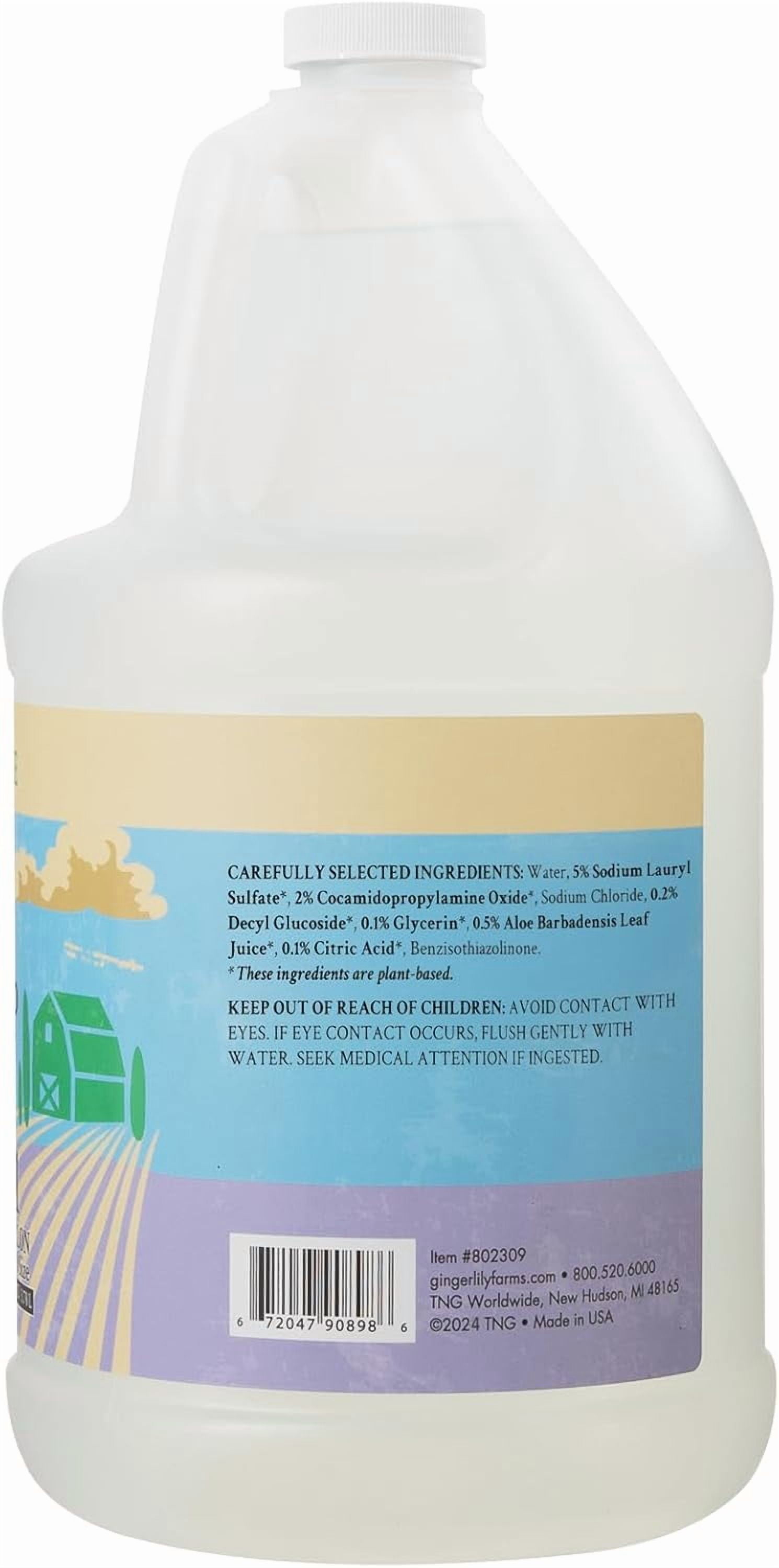 Botanicals Plant-Based Liquid Dish Soap, Concentrated Formula with Max Grease Cleaning Power, Cruelty-Free, Fragrance-Free, 1 Gallon Refill (128 Fl. Oz.), Clear