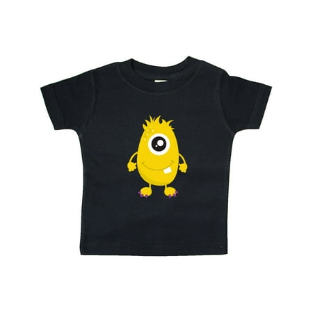 

Inktastic Cute Monster Yellow Monster One Eyed Monster Gift Baby Boy or Baby Girl T-Shirt