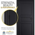 thumbnail image 3 of Embassy 4.5” x 4.5” Ball Bearing Door Hinge Heavy Duty Hinges Matte Black with Urn Tips, 3 of 9