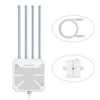 Wifi Repeater WiFi Outdoor Access Point Mesh Extender, Omni-directional Coverage AX1800M 2.4GHz 5GHz MU-MIMO and 802.3af/at active PoE & passive PoE power supply, Gigabit Port, IP67 enclosure