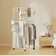 thumbnail image 5 of Organizador de ropa, percha giratoria de pie para dormitorio, tendedero interior, mueble para ropa, apto para el hogar y la escuela. Percha de plástico para suelo., 5 of 6