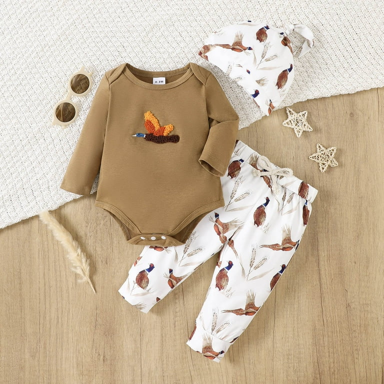 Toddler Kids Outfit Sets Cartoon Cartoon Tiger Printed Short