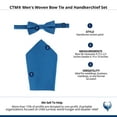 thumbnail image 6 of CTM  Woven Bow Tie and Handkerchief Set (Men), 6 of 6