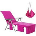 thumbnail image 1 of Funda de microfibra para sillón Estrela, toalla de playa, funda para sillón de piscina con bolsillos para tomar el sol durante las vacaciones (rosa), 1 of 5