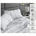 thumbnail image 3 of TiaGOC 100% Cotton Sheets for Queen Size Bed - Crispy Cooling Percale Sheets - Breathable & Durable Queen Sheet Set - Deep Pocket 16 Inches (Fits up to 18") - Light Gray - 4 Pieces, 3 of 7