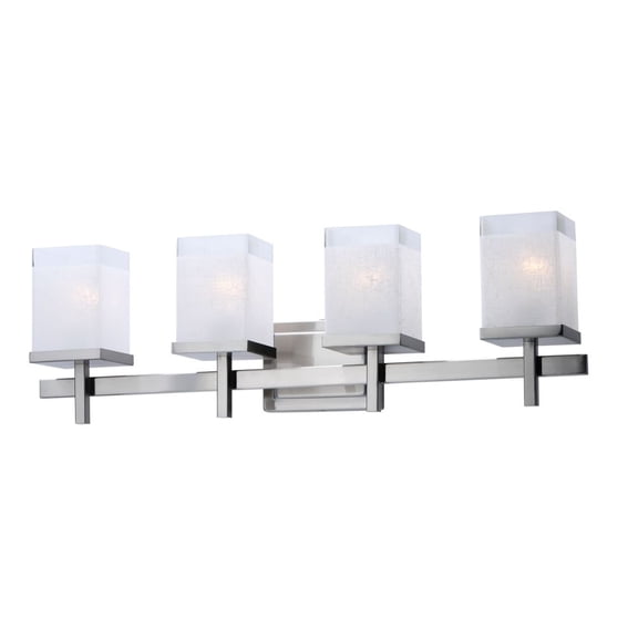 Maxim Tetra 30" Wide Satin Nickel 4-Light Bath Light