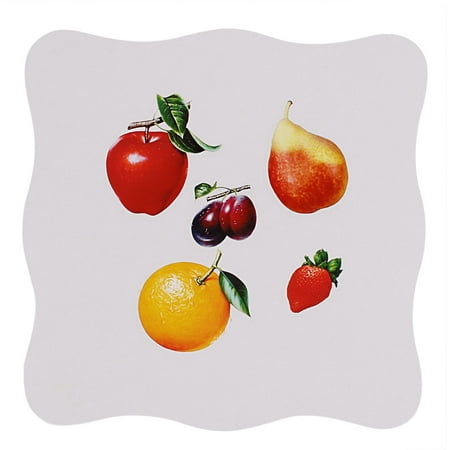 Kitchen Table Wooden Fruit Pattern Nonslip Cup Plate Heat Resistant Mat Pad