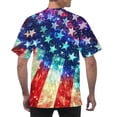 thumbnail image 5 of UVEASISHA 4th of July Graphic Tees for Men Novelty American Flag Stars Stripes Printed T-Shirts Big and Tall Casual Short Sleeve Patriotic Tshirt Silver 5XL, 5 of 7