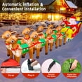 thumbnail image 4 of MagParty inflable navideño de 12 pies con reno de Papá Noel, 4 of 7