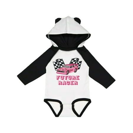 

Inktastic Pink Future Racer Gift Baby Boy or Baby Girl Long Sleeve Bodysuit