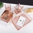 thumbnail image 3 of Desk Organizer Wire Baskets Metal Mesh Drawer File Storage Organizer for Business Commercial Shop Office, 3 of 8