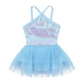 thumbnail image 3 of TiaoBug Kids Girls Ballet Dance Gymnastics Leotard Tutu Dress Halter Sequins Dancewear 3-10, 3 of 7