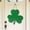 Green, variant on St. Patrick's Day Shamrock Door Hanger | Wooden Welcome Sign for Front Door | Farmhouse & Holiday Decor | Green Clover Decoration | Indoor Outdoor Use