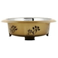 thumbnail image 4 of Iconic Pet Color Splash Designer Oval Fusion Bowl in Brown- Large - Set of 2, 4 of 6