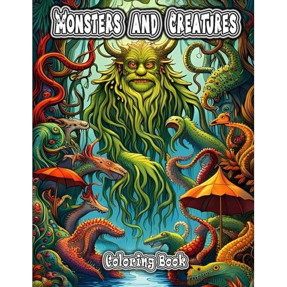 Monsters and Creatures Coloring Book, (Paperback)