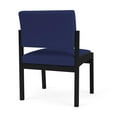 thumbnail image 5 of Lenox Steel Reception Waiting Armless Guest Chair / Black Steel / Blue, 5 of 5