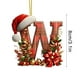 thumbnail image 2 of Adornos Navideños con Monograma Acrílico de 26 Letras y Gorro de Papá Noel | Adornos Colgantes 2D para Árbol de Navidad | Decoración Navideña para El Hogar | Adornos Navideños Multiusos para Chimenea, 2 of 5