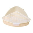 thumbnail image 2 of TISHITA Rabbit Litter Box 25x17x10cm Easy to Clean Bunny Cage Potty Trainer for Guinea white, 2 of 8