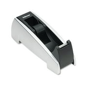 Fellowes Office Suites Desktop Tape Dispenser 1" Core Plastic Heavy Base Black/Silver 8032701