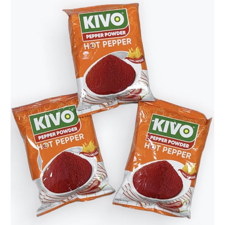 Rahama-KIVO Hot Pepper Powder 100% Natural 3 Pack