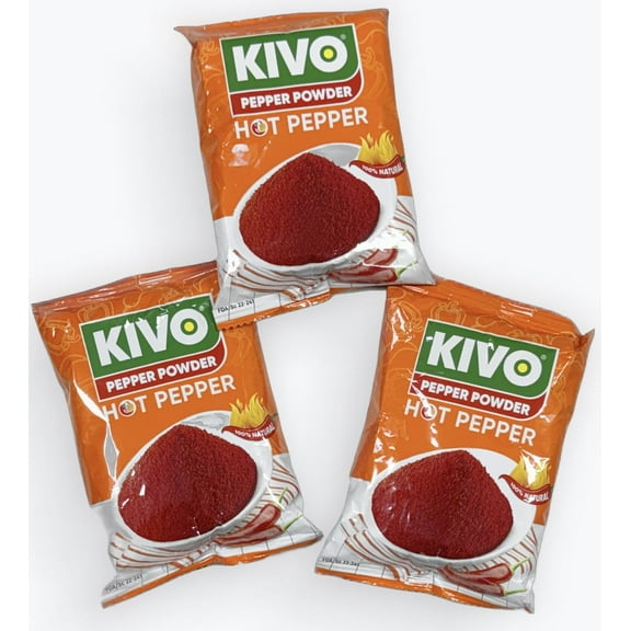 Rahama-KIVO Hot Pepper Powder 100% Natural 3 Pack