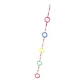 thumbnail image 1 of Cubra de escalada para niños Swing gimnástico para ejercicio de obstáculos Anillos de escalada de cuerda para el jardín de infantes internos al aire 5 anillos, 1 of 8