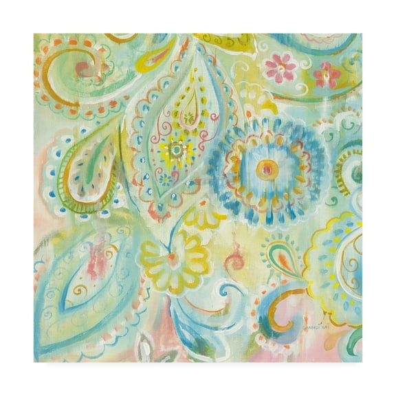 Trademark Fine Art 'Spring Dream Paisley XII' Canvas Art by Danhui Nai