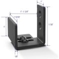 thumbnail image 4 of Guía de piso para puerta corrediza tipo granero JUBEST de acero negro mate, 4 of 8
