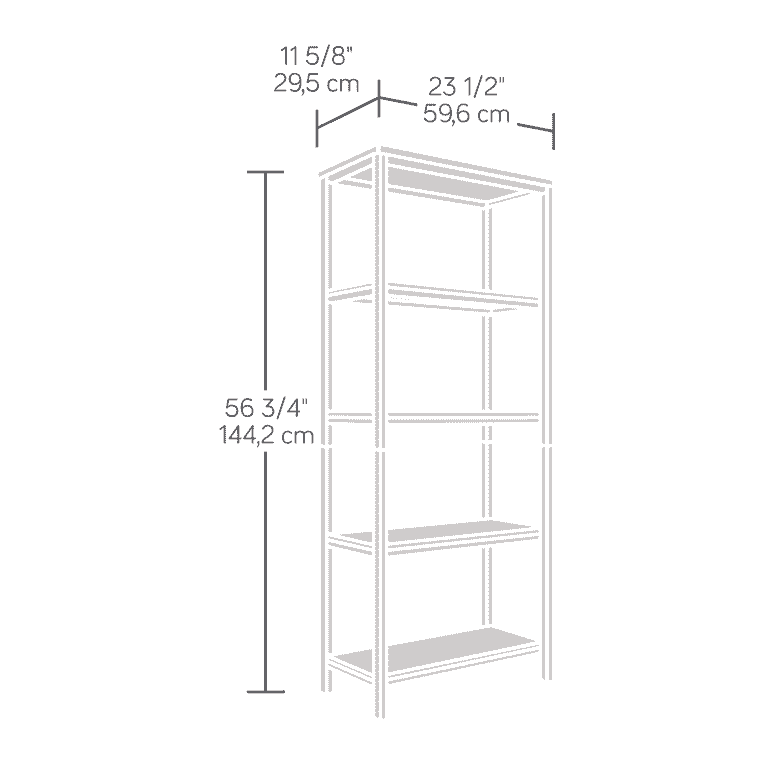 Sauder north sale avenue tall bookcase