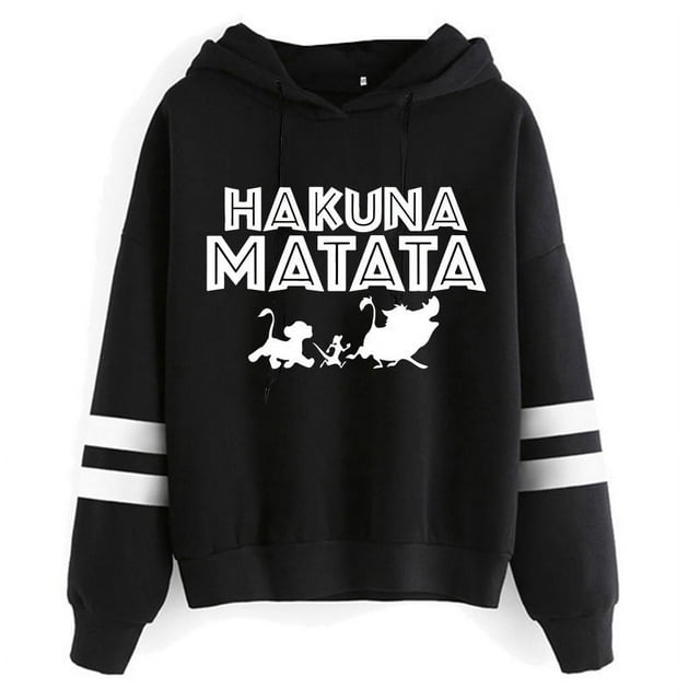 Sudadera con capucha de Disney El Rey León para mujer, ropa de moda, sudaderas con capucha de Hakuna Matata, Kawaii