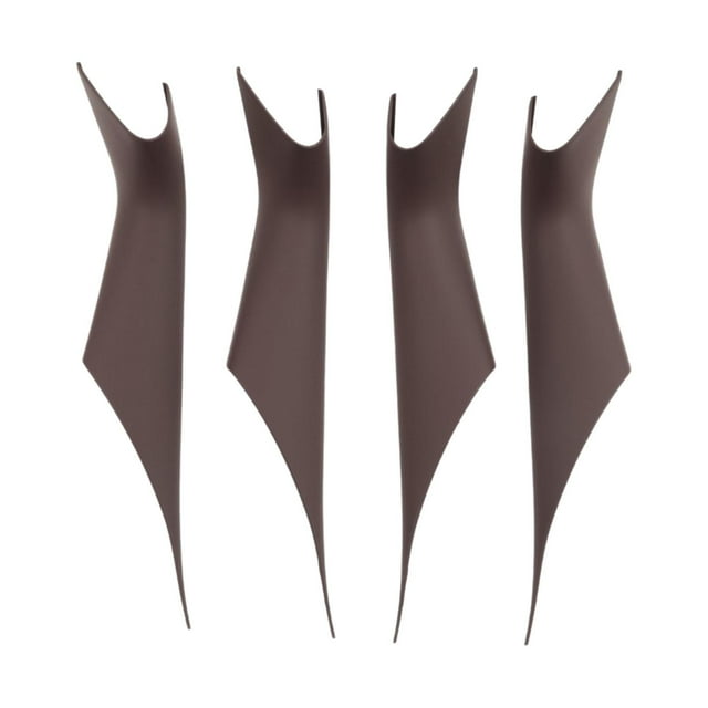 DYNWAVECA 4 Pcs Poignée de Porte Intérieure, Protection de l'Assemblage Automobile, Housse de Remplacement pour G38 G30 Marron