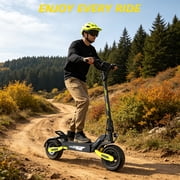 EOEOTWO GT06 Electric Scooter for Adults, 30 MPH Fast E-Scooter with 1200W Motor, 25 Miles Range, 11 Off-Road Tubeless Tires & Dual Suspension, 330 lbs Max Load Foldable Commuting Scooter