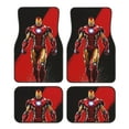thumbnail image 1 of 4 Pieces Car Floor Mat Set Iron Man Protection Full Sets Universal Fit for SUV Sedans Vans Trucks, 1 of 7