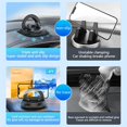 thumbnail image 2 of Universal Dashboard Car Phone Holder with 360° Rotation, Anti-Slip Silicone Base & ABS Construction - Easy One-Hand Installation for Secure GPS Navigation & Phone Mounting on Console, Black (ZM-17), 2 of 6