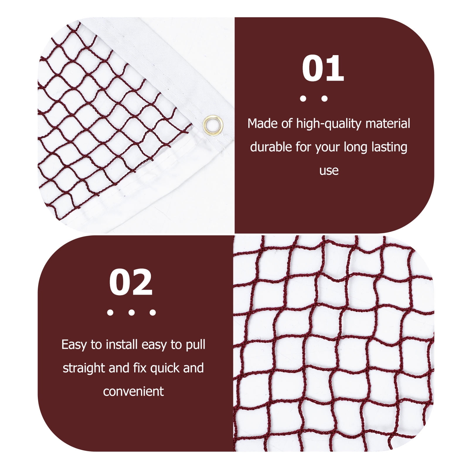 KHBUAB Lightweight Portable Beach Badminton Net Sturdy and Practical for Outdoor Use