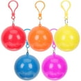 thumbnail image 1 of 5Pcs Keyring Raincoats Foldable Rain-Wears Convenient Rain Ponchos Fishing Rain Covers, 1 of 8