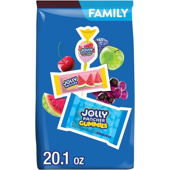 JOLLY RANCHER Assorted Fruit Flavored Candy Family and Friends Pack, 20.1 oz