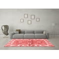 thumbnail image 3 of Ahgly Company Indoor Square Oriental Red Traditional Area Rugs, 5' Square, 3 of 4