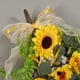 thumbnail image 4 of Flores artificiales, flores falsas, simulación de primavera, girasol, simulación de pared, decoración colgante para el hogar, corona de girasol, guirnalda artificial, colgantes, decoración, corona art, 4 of 5