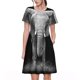 thumbnail image 1 of Disketp Indian Elephant para Vestido de Manga Corta para Mujeres, Vestidos de Verano para Mujeres, Casual y Holgado para la Playa, 1 of 6
