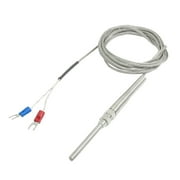 Uxcell K Type 50x5mm 800C Probe Thermocouple Temperature Sensor Cable 6.5ft 2 Meters