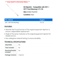 thumbnail image 2 of Oil Dipstick - Compatible with 2011 - 2017 Ford Mustang 3.7L V6 - Dorman, 2 of 2