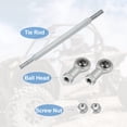 thumbnail image 4 of Unique Bargains 2 Pcs M8 80mm Tige de Direction Réglable Rotule pour 49cc ATV Électrique Go Kart Direction Colonne Suspension, 4 of 6