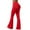 Red, variant on Fiaer Flare Leggings for Women with Pocket Yoga Cargo High Waisted Pants Stretchy Trendy Tummy Control Workout Trousers Red XL